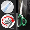 LAOA Multifunction Scissor Industrial Stainles Steel Professional Kitchen Scissors Sewing Tailor Scissor Food Cloth Cutting Tool 3