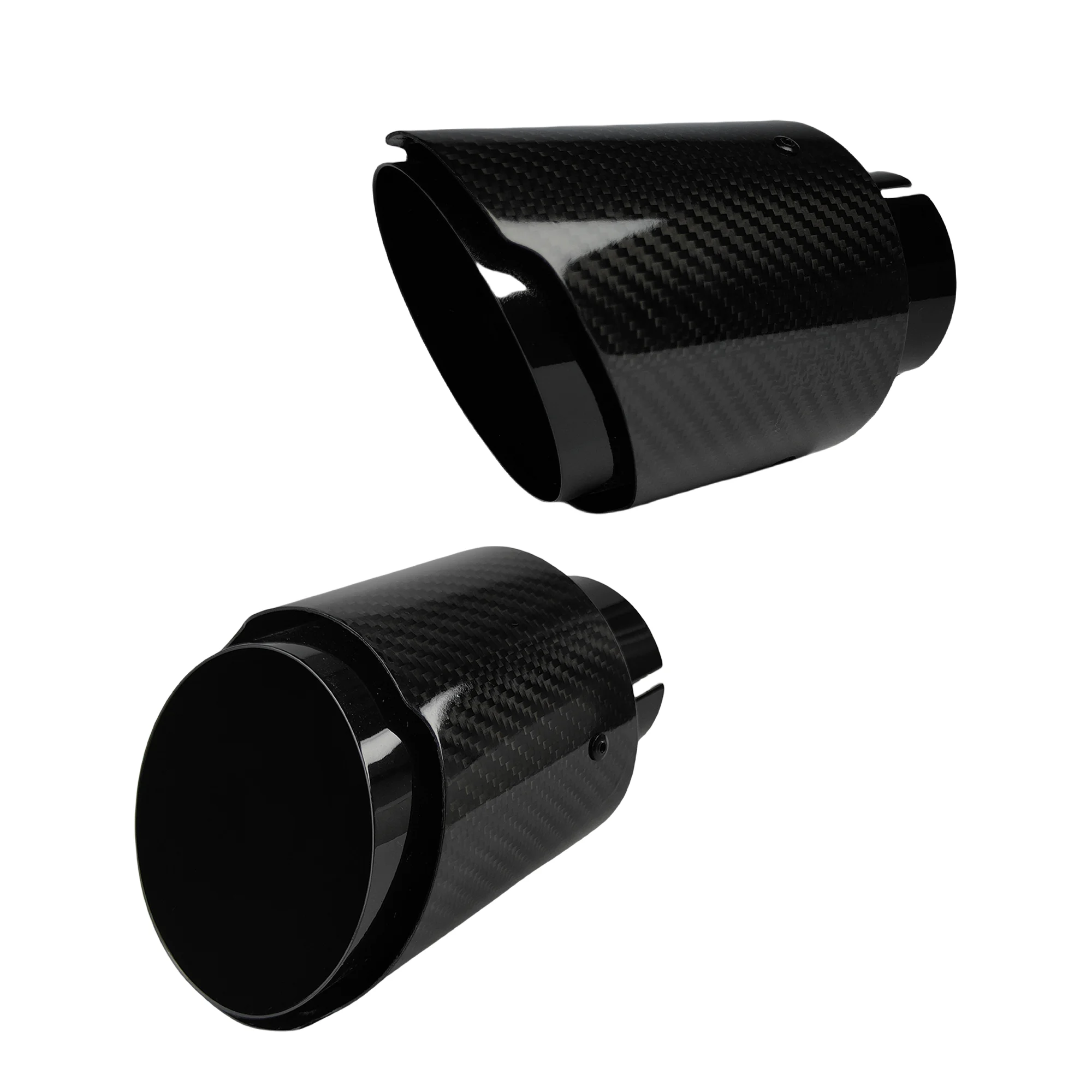 Universal Carbon Fiber Stainless Steel Exhaust Tip 4
