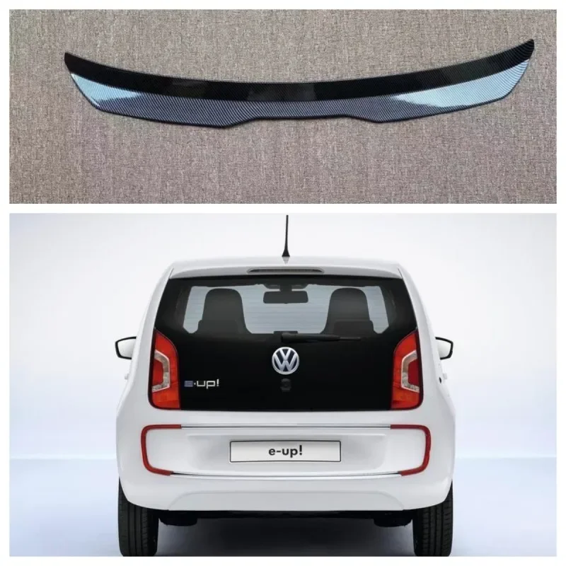 Misura Per Volkswagen Vw Up E-Up R-Line Plastica Abs Esterno Spoiler Posteriore Tronco Boot Coda Ala Spoiler Accessori Auto