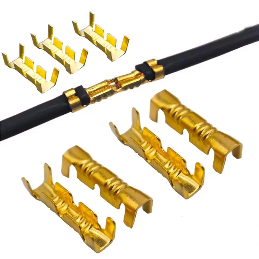 Wire Connectors 60/120PCS 453U-shaped Electrical Cable Tab Cold Insert Small Ceeth Terminal 0.3-2.5mm&sup2;