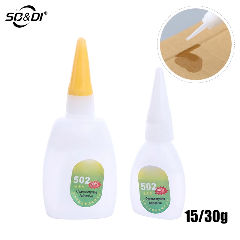

СУПЕРКЛЕЙ Быстросохнущий цианоакрилатный, 15/30 г, 502 г