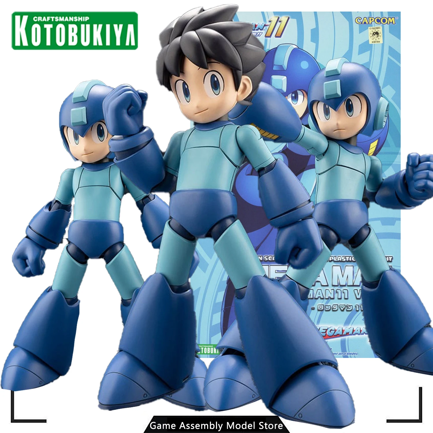 

100% Original Genuine Kotobukiya Mega Man -Mega Man 11 Ver.-Anime Assembly Model Kit Action Figure Toy Gift for Boys 135mm