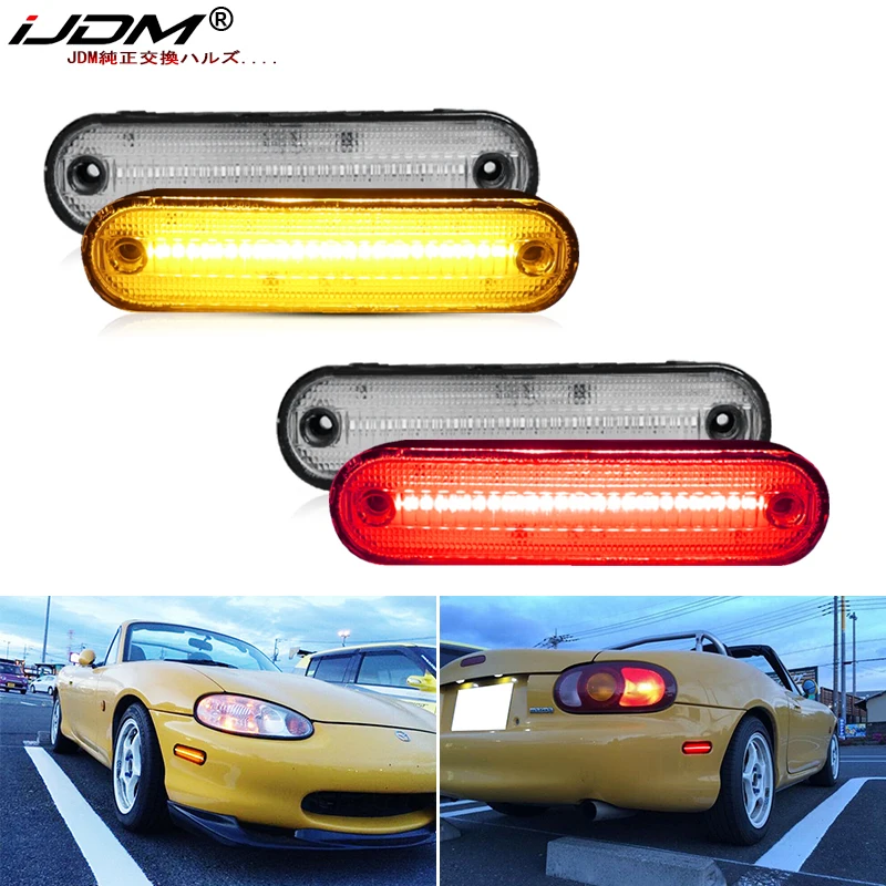 2pcs For 1990-2005 Mazda Miata MX-5 Side Marker Light Turn SignalLights/Driving