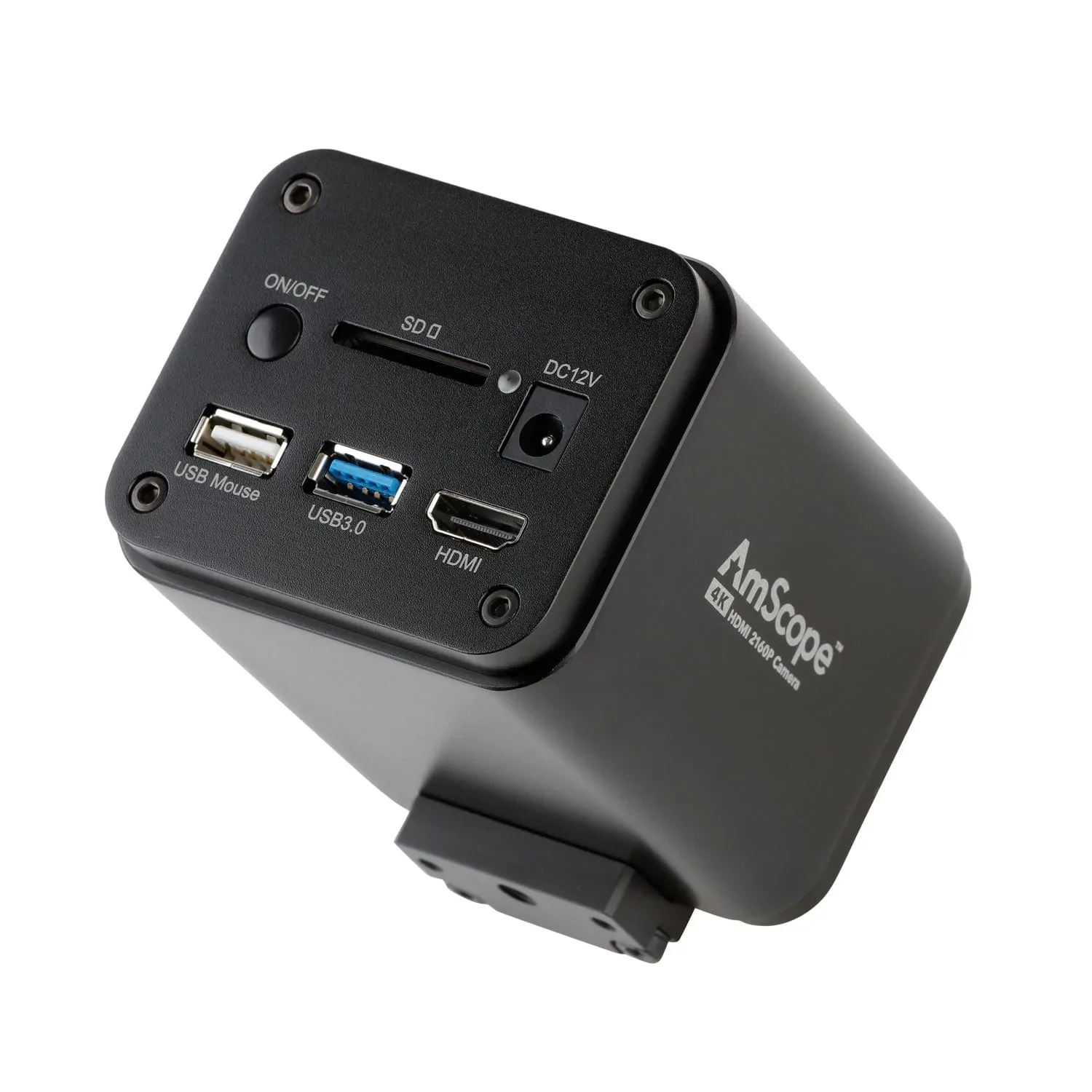 AmScope 독립형 및 PC 이미징용 CMOS 자동 초점 C 마운트 현미경 카메라, 4K, 60fps, 8.3MP, HDMI, LAN, Wi-Fi 컬러