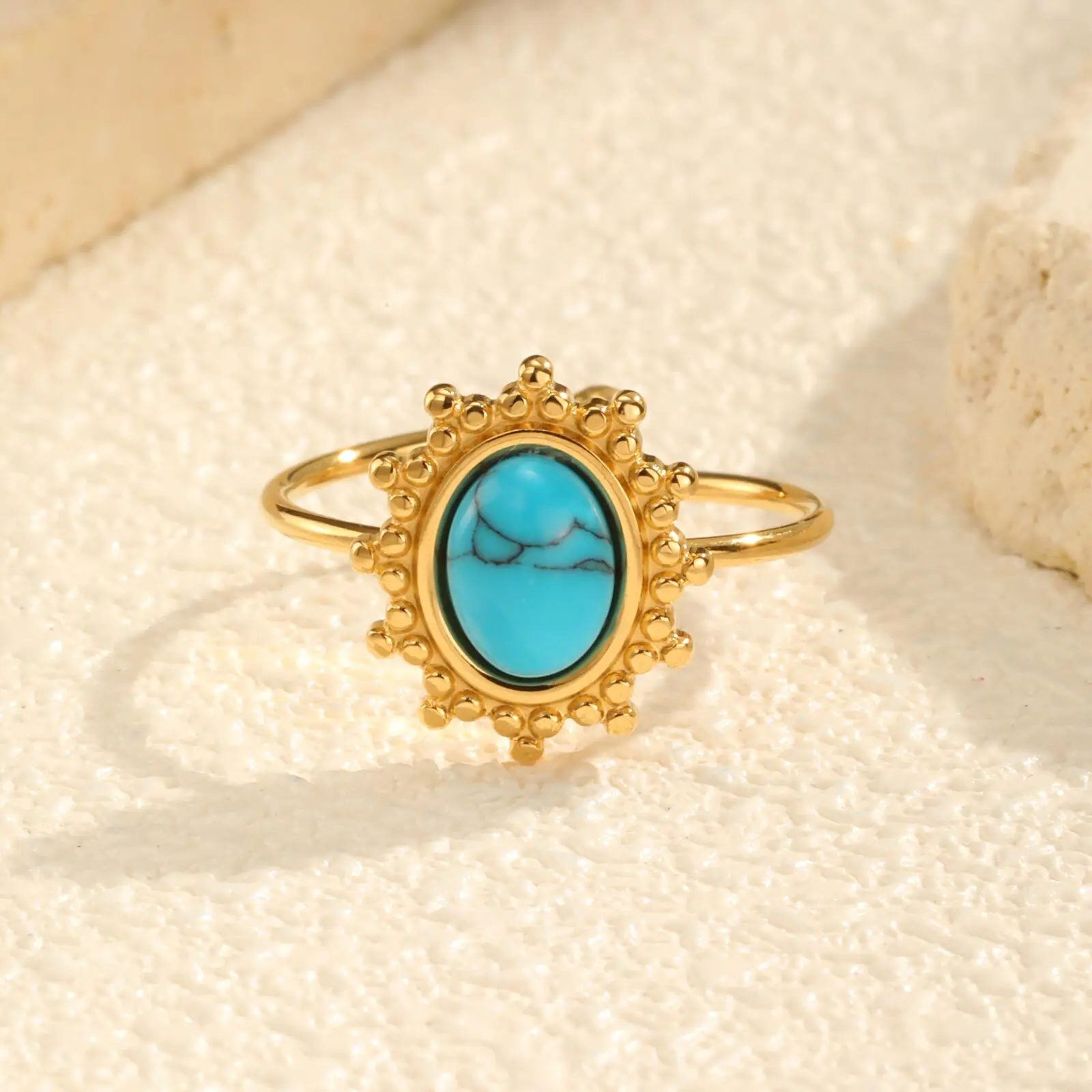 アクセサリー otti Retro Silver Color Geometric Knuckle Rings Set For Women Eye