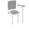 Non-slip bath stool bathroom foldable back chair safe non-slip 1