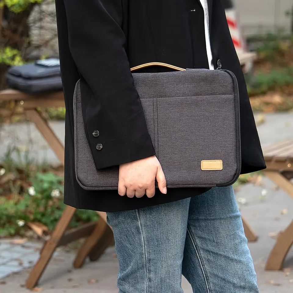 Men's Shockproof Laptop Sleeve Bag for Travel