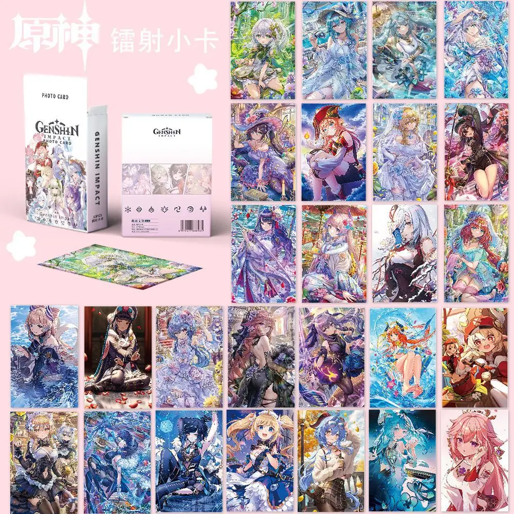 50 個原神ゲームキャラクターフォトカード Furina Neuvillette