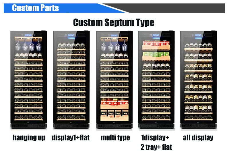 Freestanding Wine Cabinet 430L 168 Bottles Wine Cooler Refrigerator Fridge