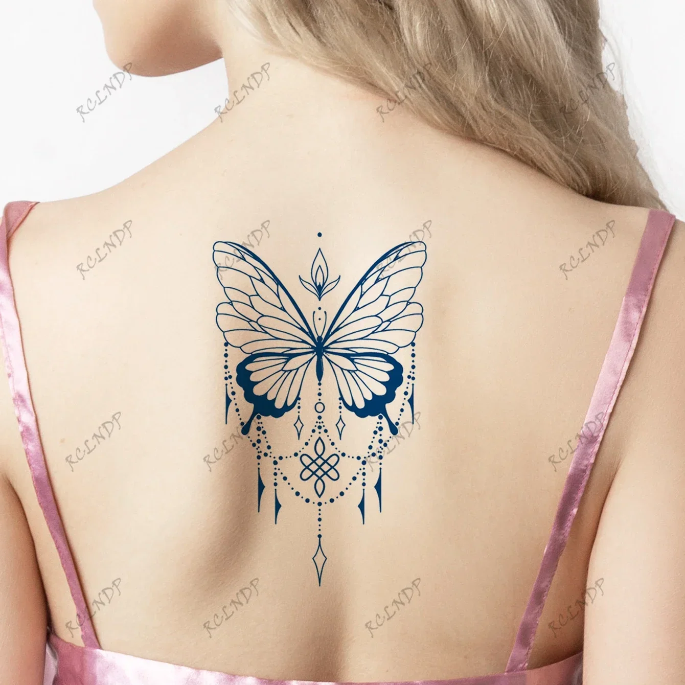 1pc semi-permanent long lasting Waterproof Temporary Tattoo sticker Compass arrow dragon flash tatto fake tatoo for men women 3