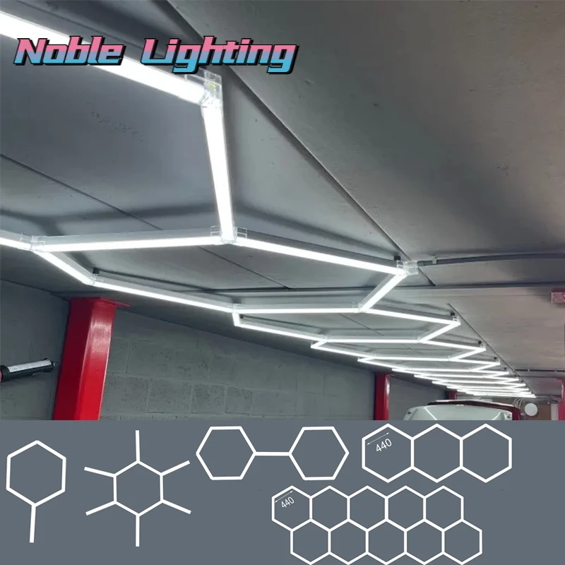 色とりどりの幾何学的形状のハニカムLEDシーリングライト,装飾的