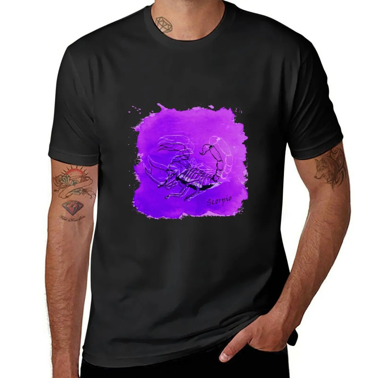 

New Scorpio zodiac sign T-Shirt sweat shirt graphic t shirt graphics t shirt heavyweight t shirts for men