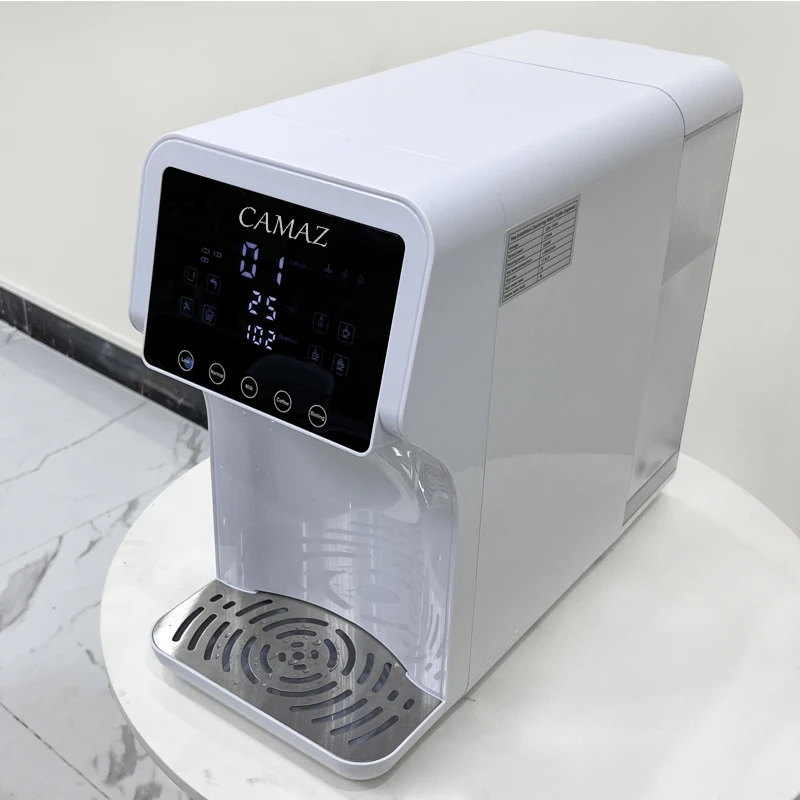 

CAMAZ Desktop Hydrogen Rich Water Dispenser RO CTO Reverse Osmosis Desktop Instant Hot Cold Water Dispenser