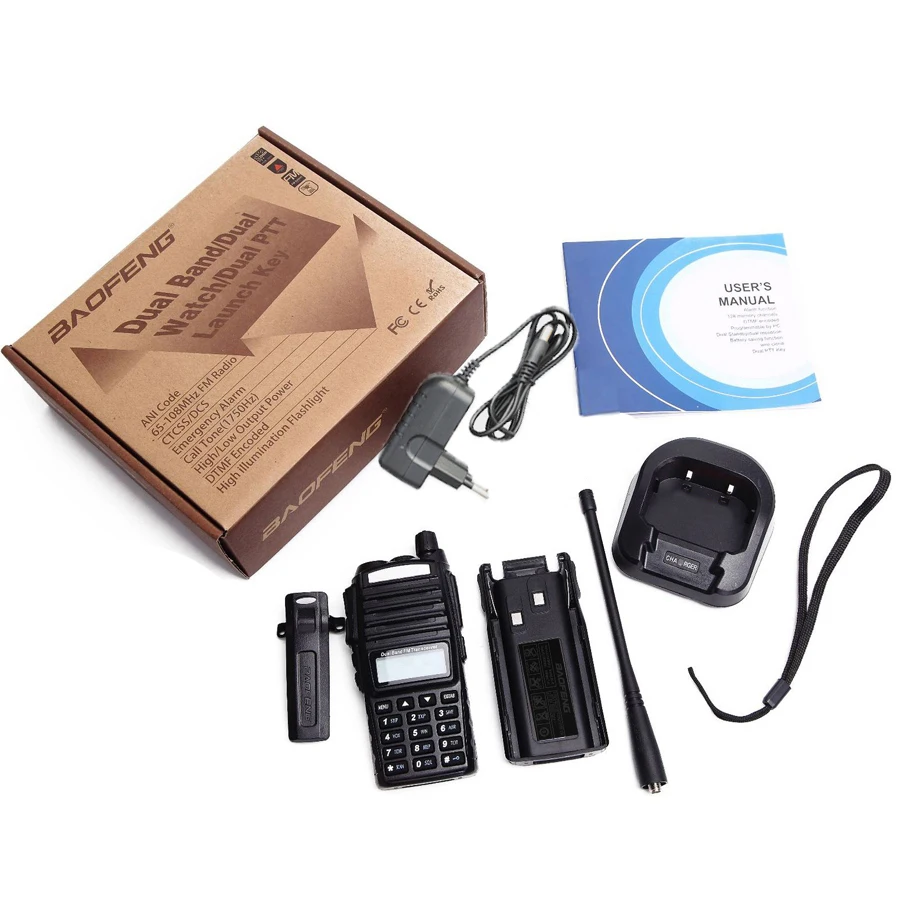 Portable FM Radios Baofeng UV-82 Walkie Talkie UV 82 CB Ham Vhf Uhf UV82 U/V Two-way Communication Transceiver 6