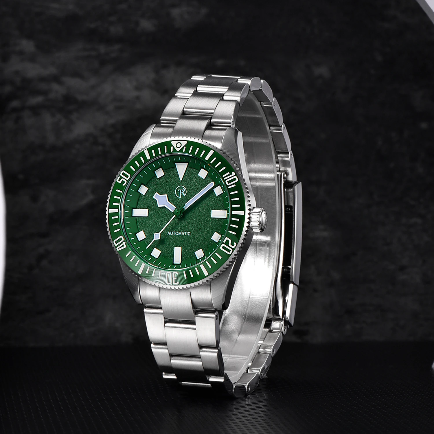 RollsTimi Diving Men's Watches NH35A Automatic Watch For Men Luxury Mechanical Wristwatches Waterproof AR Sapphire Ceramic Clock