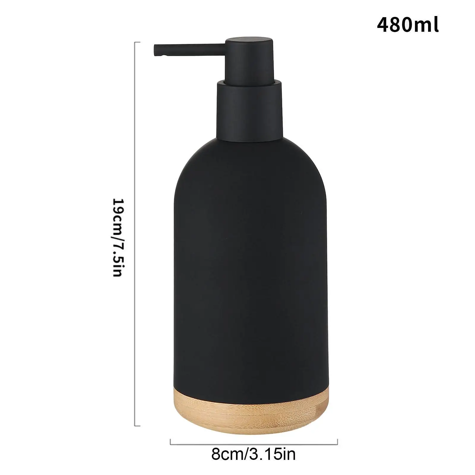 Pump Soap Dispenser Farmhouse Durable Stylish Practical Body Wash Pump Bottle 16oz Empty for Restroom Bath Kitchen Shower Toilet