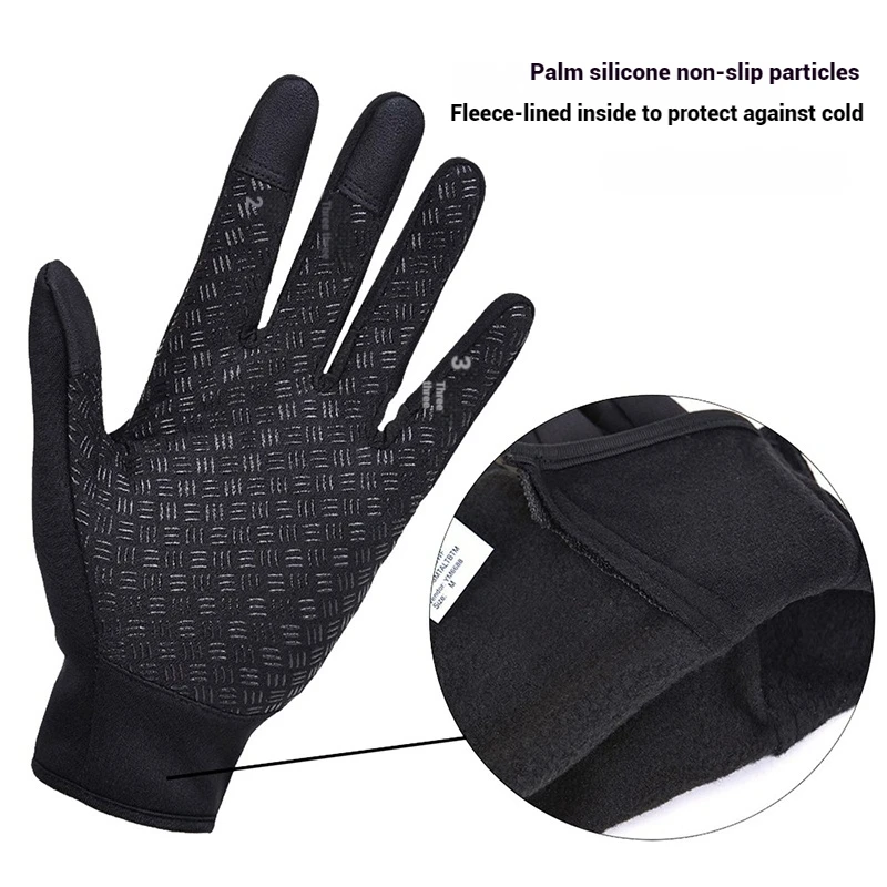 Winter Fishing Gloves Waterproof Touch Screen Warm Gloves for Men Women Outdoor Sport Cycling Running Ski Gloves 낚시장갑