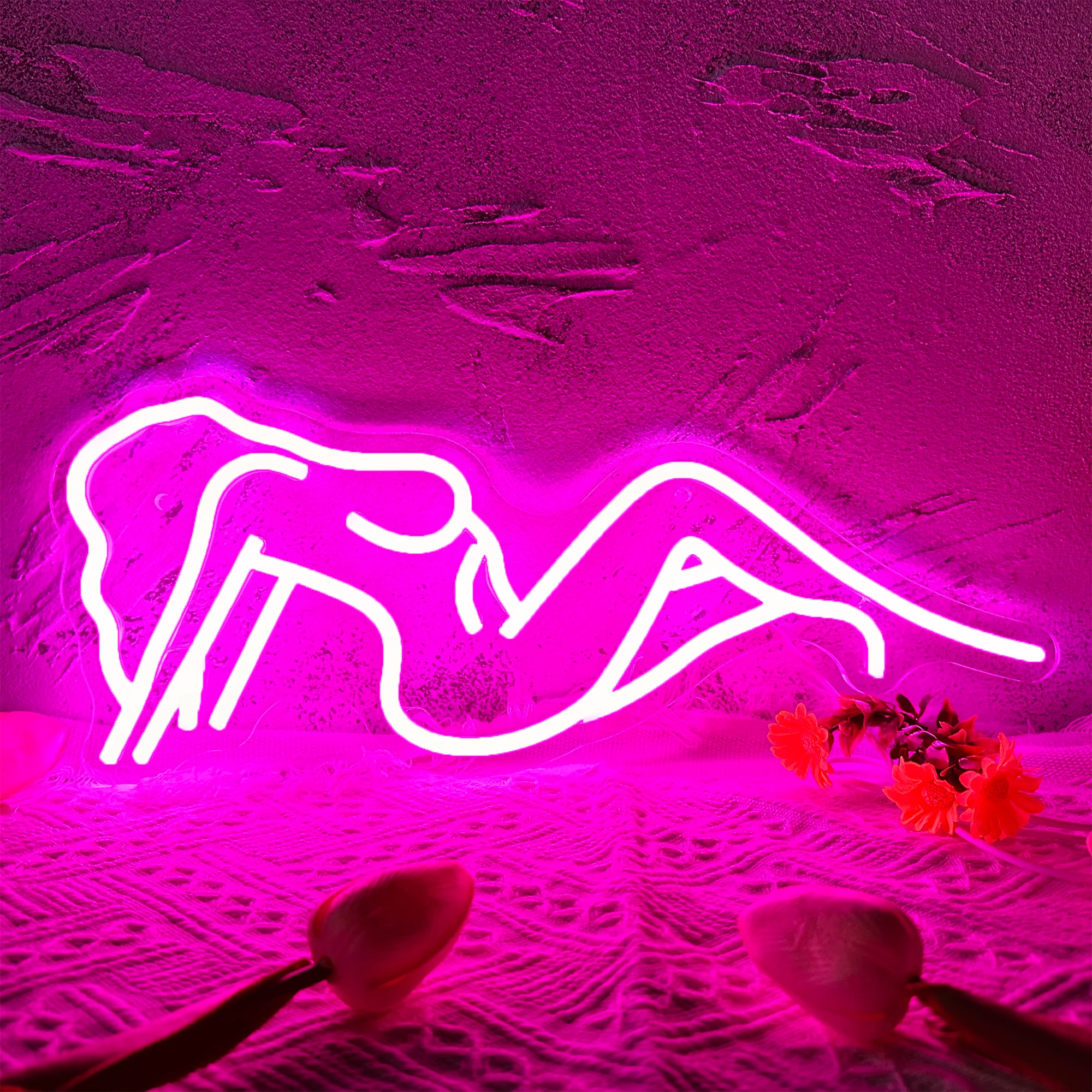 

Sexy Lady Led Neon Light Sign Female Led Neon Pub Decor Light For Home Room Decor Bar Party Wedding Pink Gift for Girls