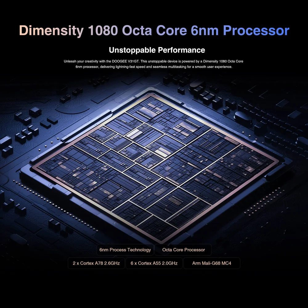 World Premiere DOOGEE V31GT Rugged Phone 6.58” FHD Dimensity 1080 Octa Core 5G Thermal Imaging 10800mAh 66W Fast Charging Phone 4