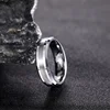TIGRADE Fashion 6/8MM High Polish Man Rings Brushed Tungsten Carbide Ring Simple Classic Wedding Band Engagement Ring 2