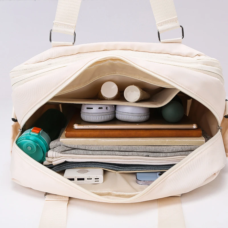 Extendable Travel Duffle Bag Large Multi-layer Luggage Handbag_voghion.com
