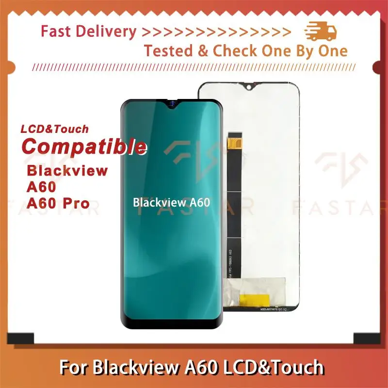 

ЖК-дисплей с сенсорным дигитайзером в сборе для Blackview A60 Pro, 6,09 дюйма