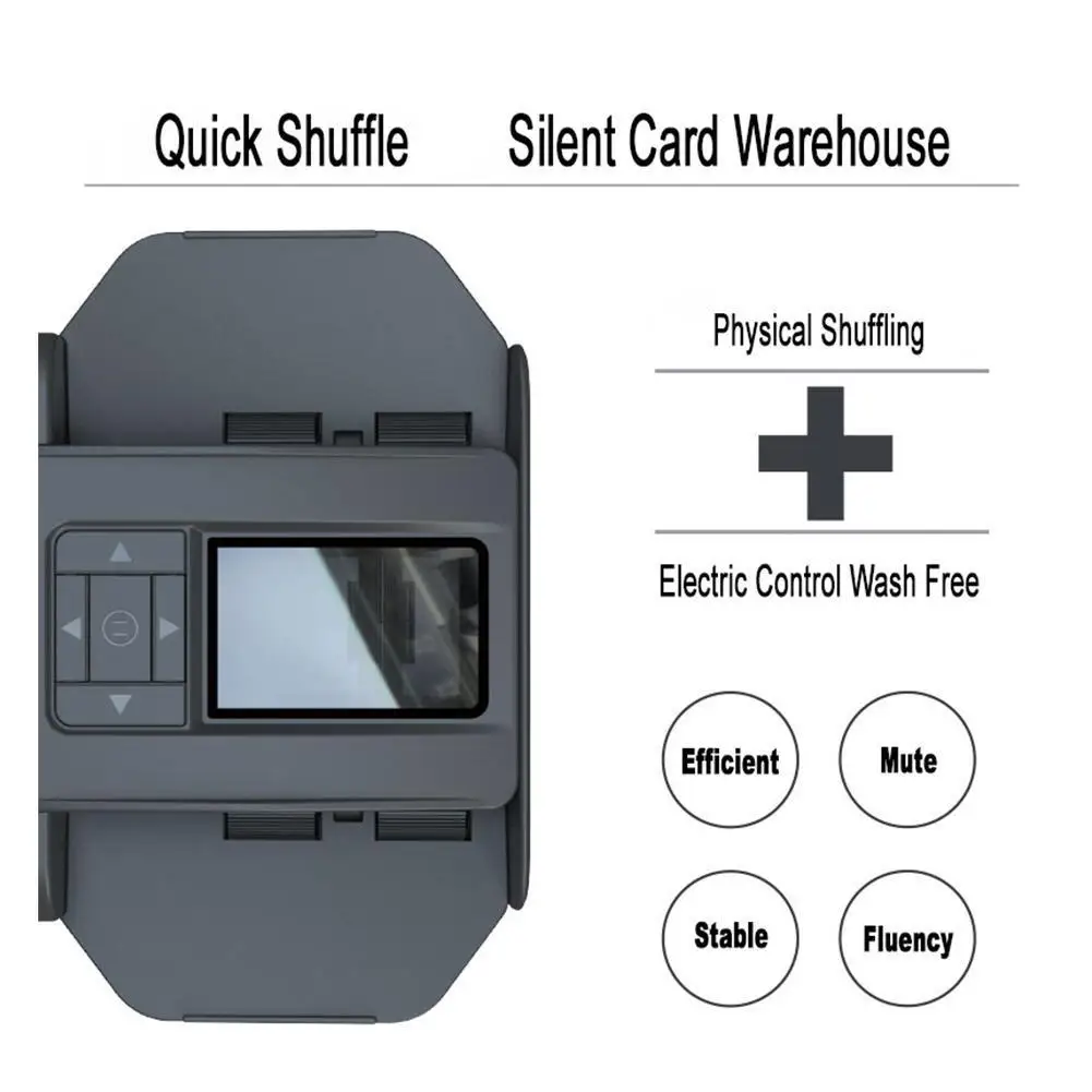 Description Picture 3 of item2In1 Automatic Card Dealer Machine Max 5 Automatic Card Shuffler Dispenser Playing Card Shuffling Dealing Tool Poker Machine