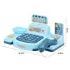 Simulation Supermarket Cash Register Toy Children Play House Toys Mini Convenience Store Cashier Electric Pretend Play Kid Gifts 2