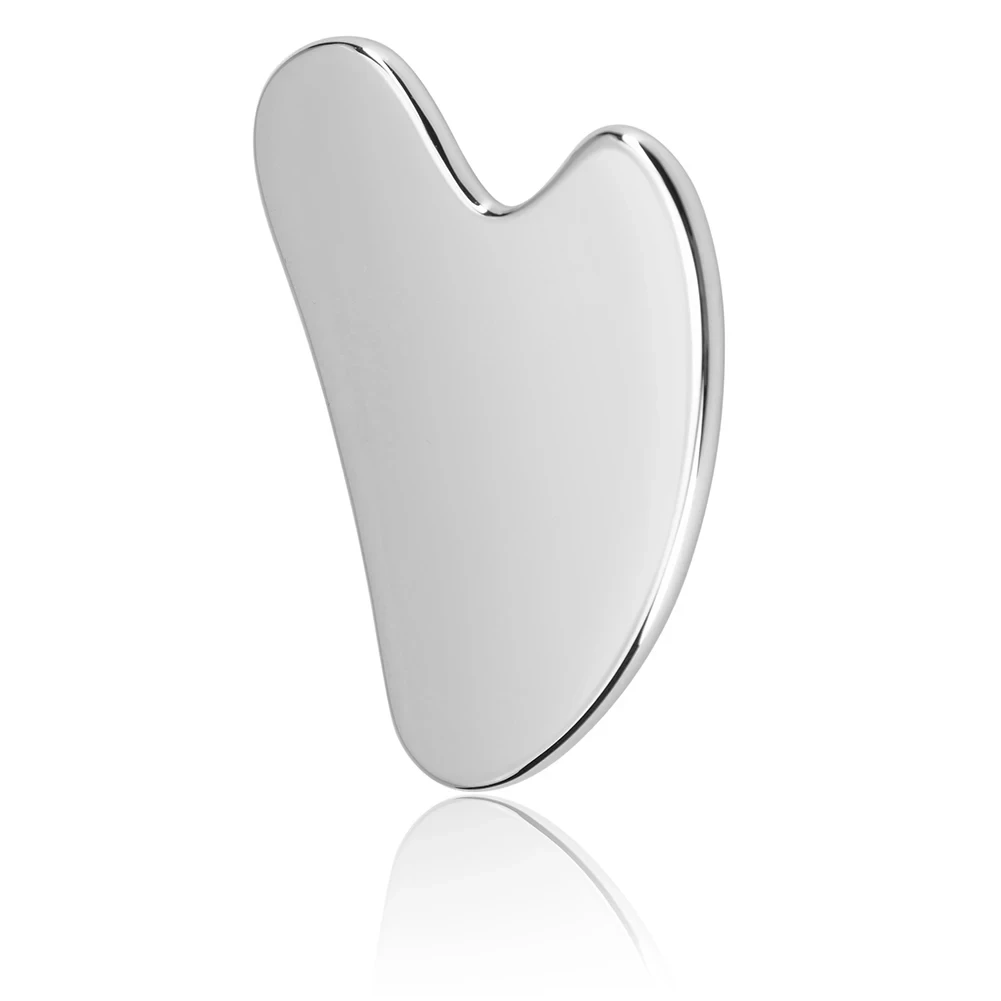 Stainless Steel Heart Shaped Massage Scraper for Face Neck Body Relaxation