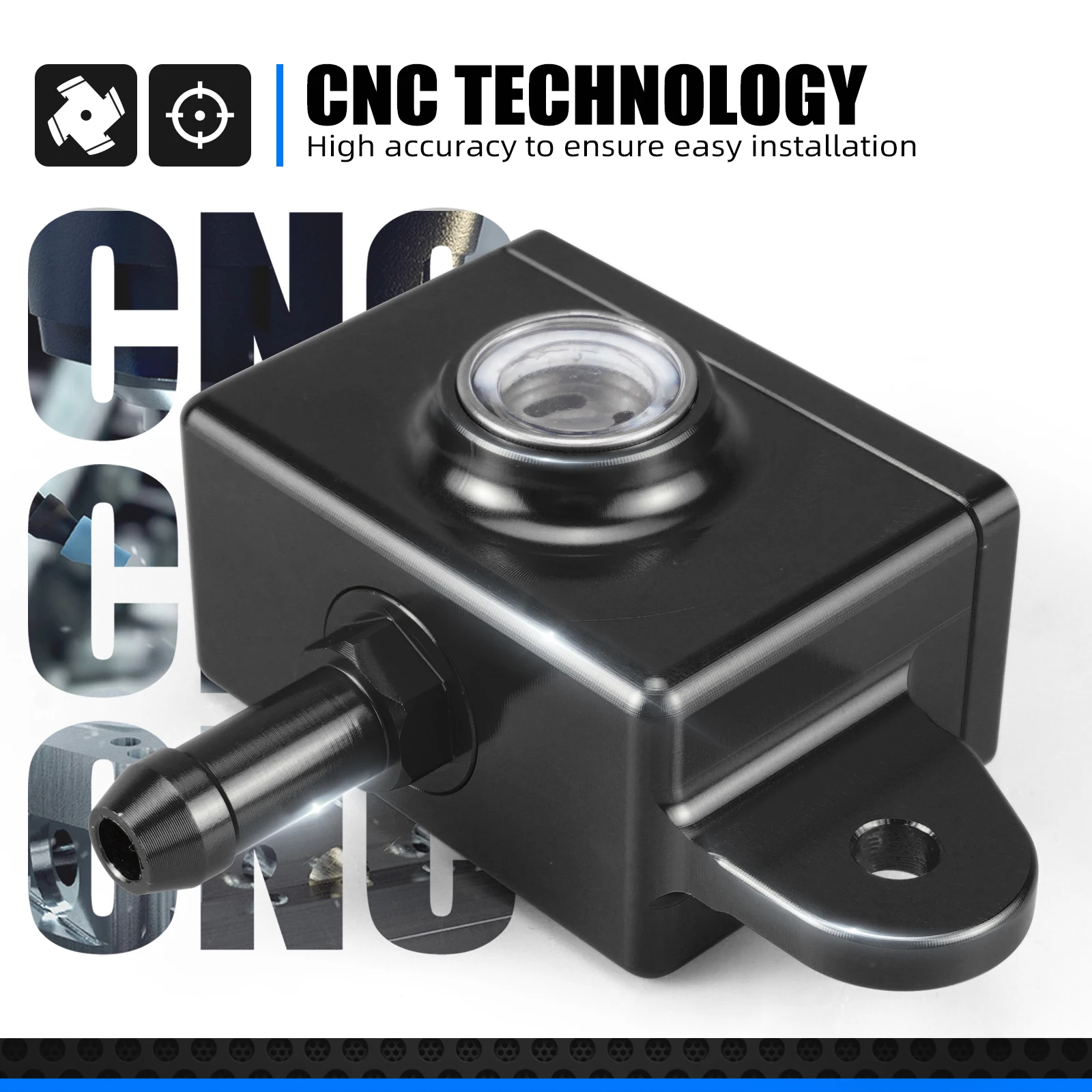 thumbnail image 2 of NICECNC Rear Brake Reservoir Cap For Suzuki DRZ400S/SM (2000-2020) - Black Anodized Aluminum 2 of 12