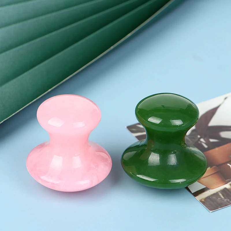 1PC New Mushroom Shape Jape Stone Gua Sha Massager Eye Face Jade Body Massage Tool Gua Sha Scraping Tool