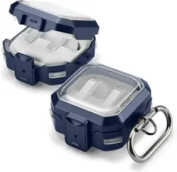 Transparent Safety Lock Full - Body Case - buds4 pro case (Transparent blue)