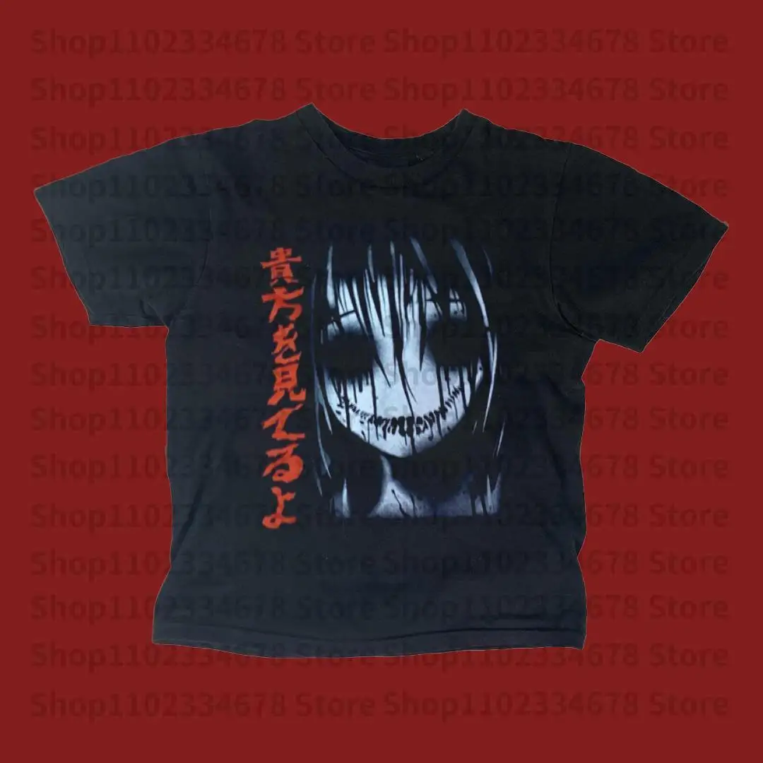 90s Hippie Manga Y2K Crop Top Girl Graphic T-Shirt main image 1