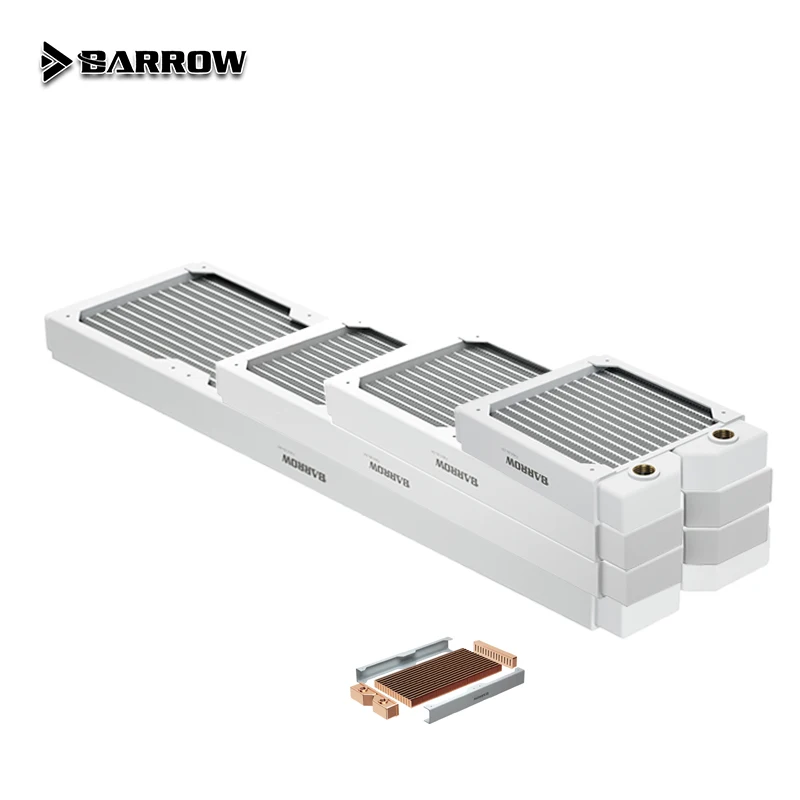 

BARROW 28mm Thick Computer Radiator 240mm 360mm Heat Exchanger Radiator for CPU Water Cooling Heat Sink Matched for 12cm Fans