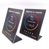 Déjanos tu reseña 13.56Mhz programmable Google Review Card NFC station table NFC Google Reviews display card standing 4