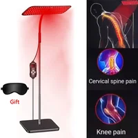 660nm + 850nm Red Light Therapy Floor Lamp – Adjustable LED Infrared Lamp for Pain Relief & Skin Rejuvenation