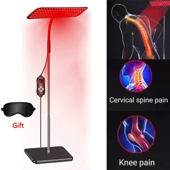 660nm + 850nm Red Light Therapy Floor Lamp – Adjustable LED Infrared Lamp for Pain Relief & Skin Rejuvenation