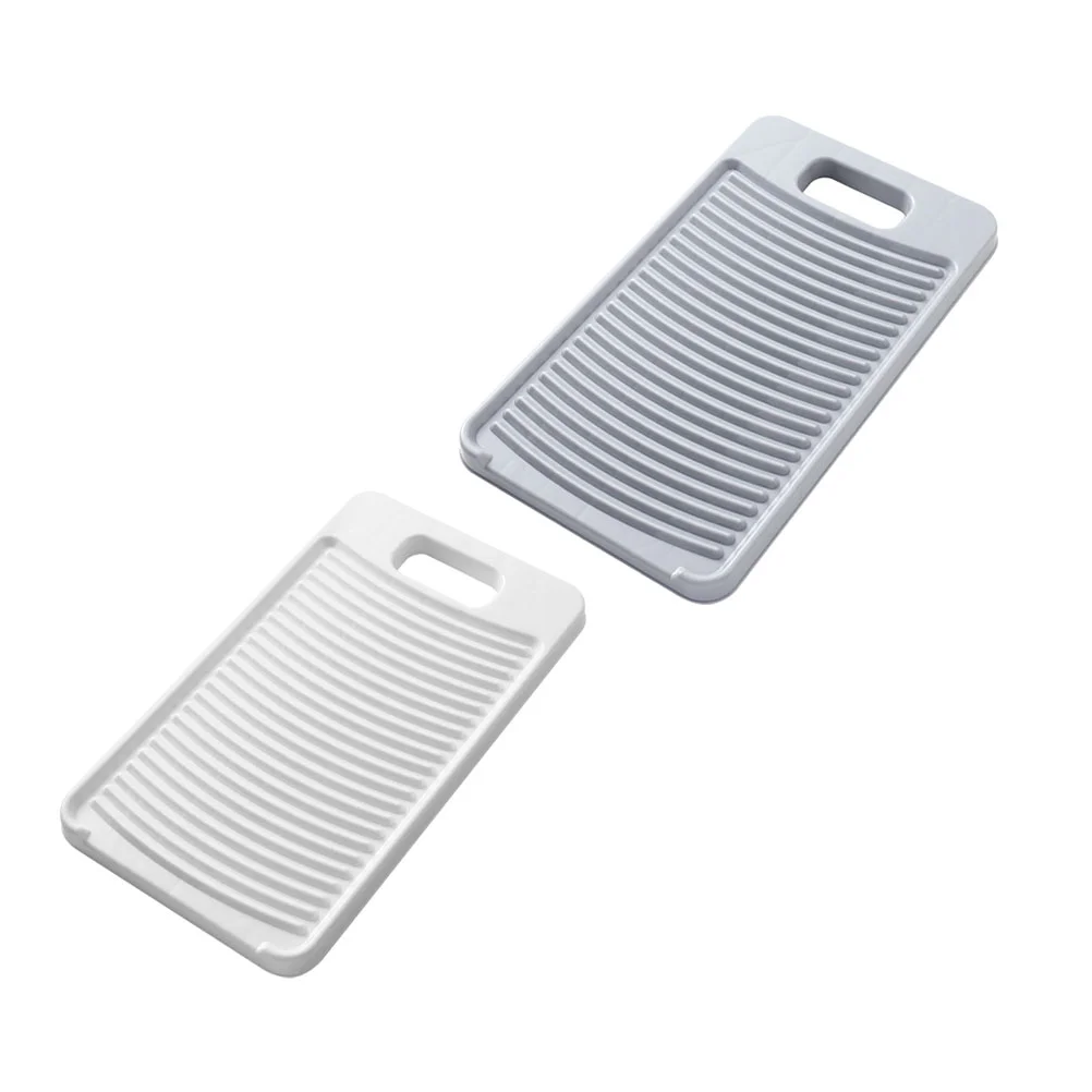 2 Pezzi Di Plastica Washboard Lavaggio A Mano Lavanderia Bordo Addensare Scrubbing Washboard Mat Protable Washboard Per Vestiti Da Viaggio A Casa E