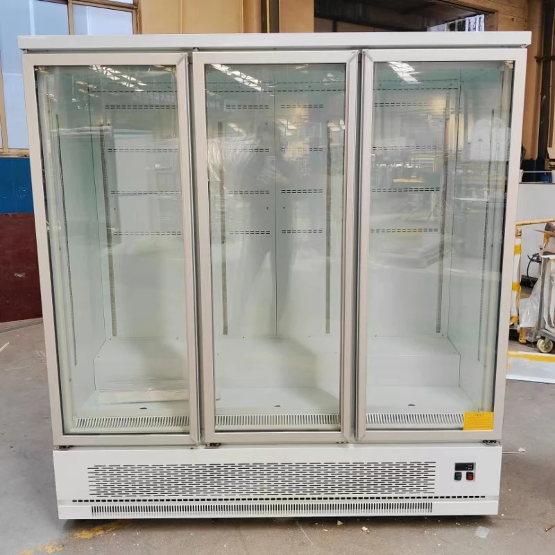 Air-Cooled Display Freezer with Compressor Glass Door Supermarket Fridge for Ice Cream and Drinks Cooler Refrigerator in One - Image 6