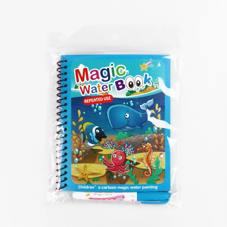 Magische Boek Water Kleurboeken Tekening Cartoons Boeken Met Doodle Pen Schilderen Board Gift Voor Kids Vroege Educationtoys