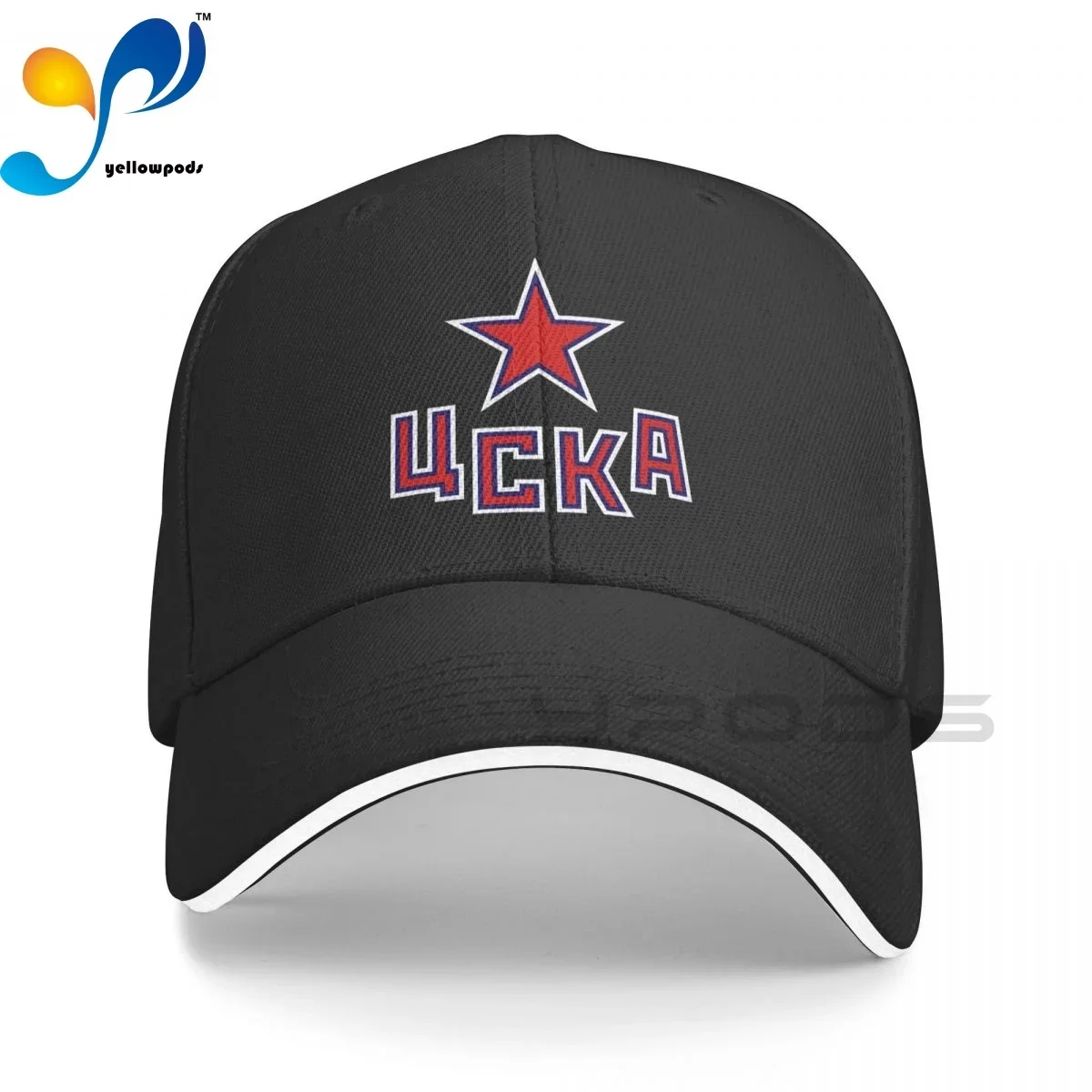 

Baseball Cap Men Hc Cska Moscow Khl Russian Professional Hockeyer Black Russia Fashion Caps Hats for Logo for Men Trucker Cap