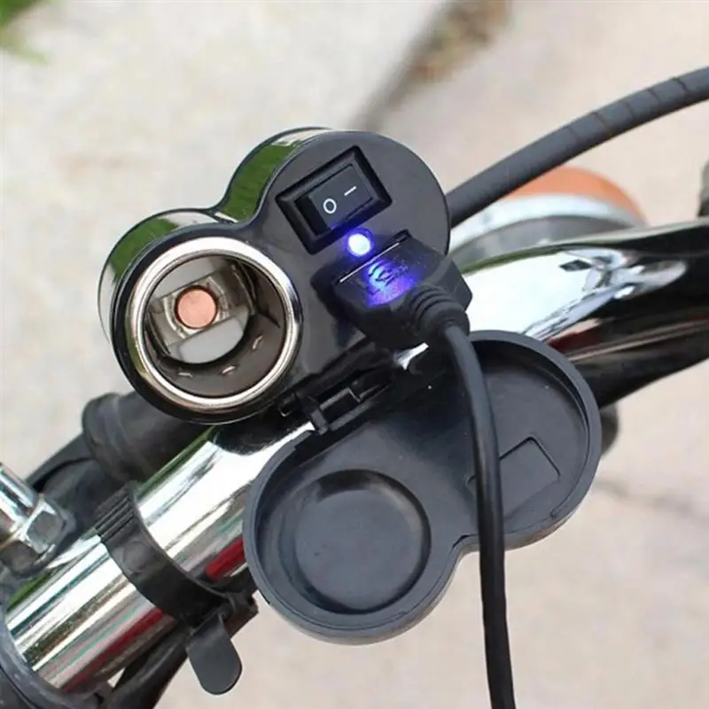 Зарядное устройство на руль мотоцикла usb прикуриватель