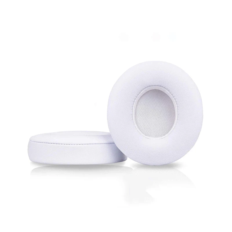 Premium Leather Headphone Earpads - Replacement Foam Cushion Covers (2 Pairs)