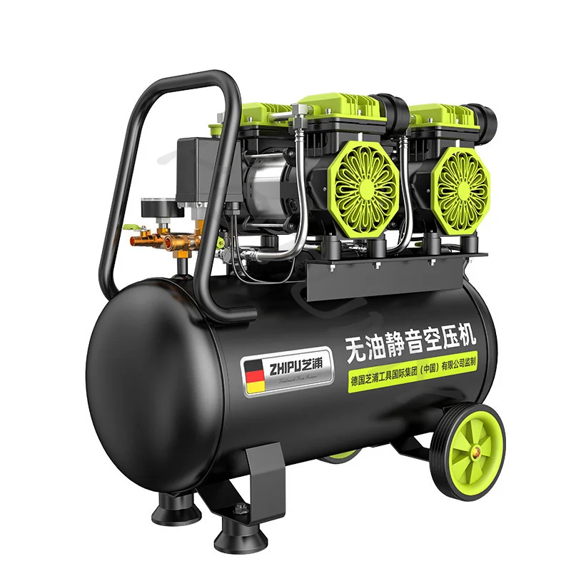 Oil Free Silent Air Compressor, Small Industrial Grade Woodworking