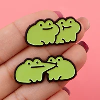 Cute Frogs Enamel Pin Cartoon Animals Pin Badge on Backpack Women's Brooch Lapel Pins Costume Accessories Fashion Jewelry Gifts 5