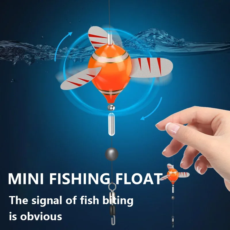 Micro Floats 2025 Rotating Mini Fishing Float High Sensitive Fish Float Shallow ...