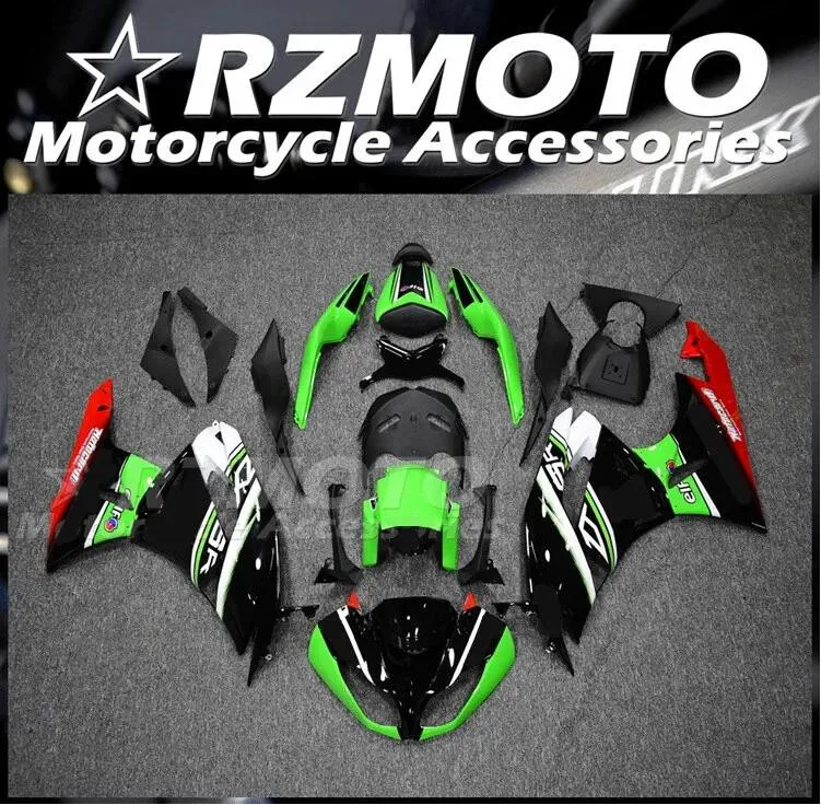 

Комплект обтекателей из АБС-пластика, 4 подарка, подходит для Kawasaki ZX-6R ZX6R 636 2009 2010 2011 09 10 11 12, кузов красного и зеленого цвета на заказ