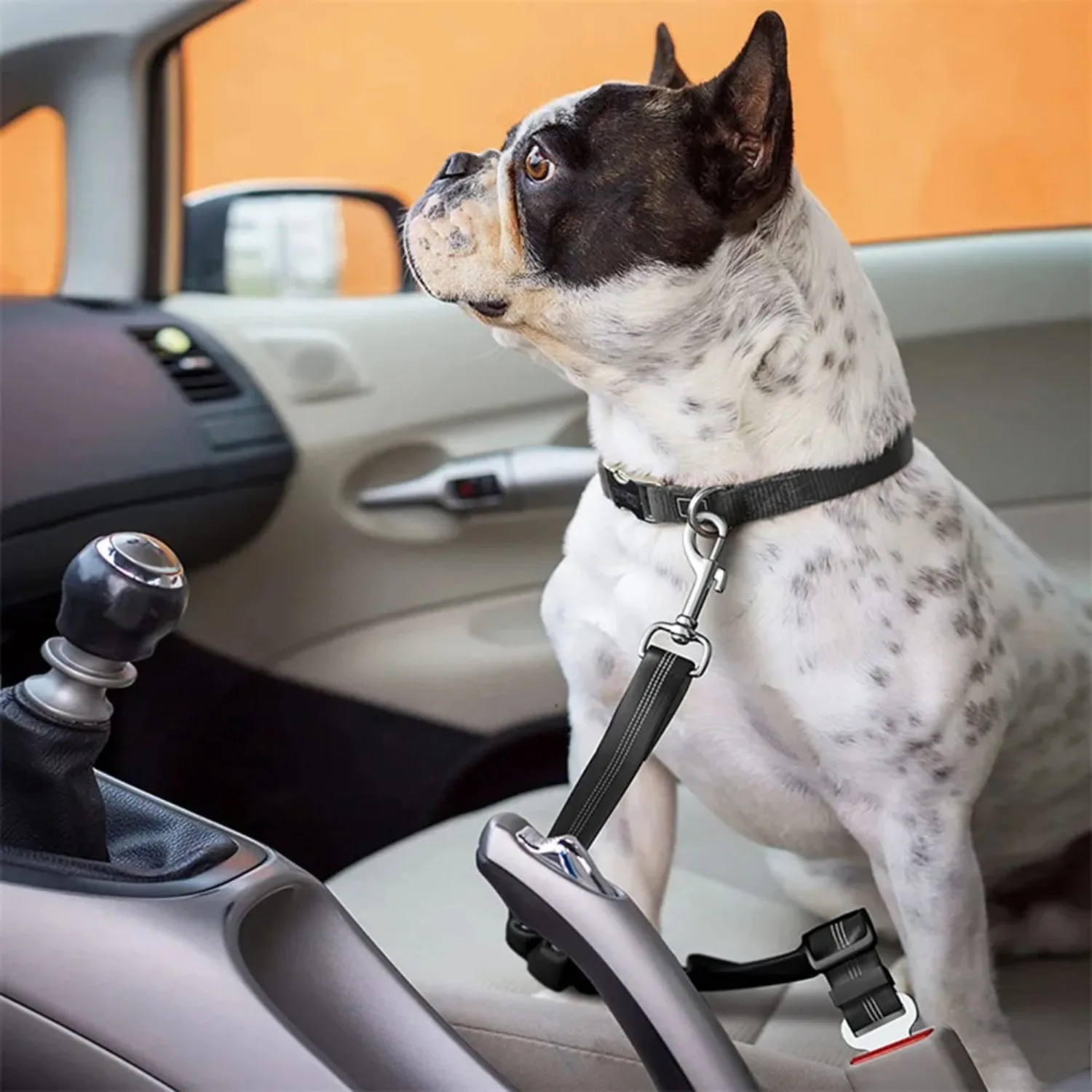 Dog Safety Car Seat Belt Damping Belt Reflective Line Adjustable Length for dog seat belt dog leash pet seat belt Dog Leash Safety For Traveling Driving Supplies 1PC