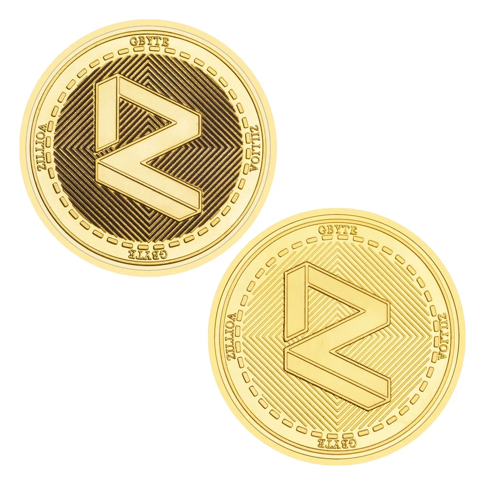 Description Picture 5 of itemByteball Cryptocurrency Coin Verge Physical Crypto Coins Gold Plated Souvenirs and Gifts Non-currency Commemorative Coin