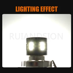 Universal Waterproof LED Headlight Bulb for Vehicles and Motorcycles (White)